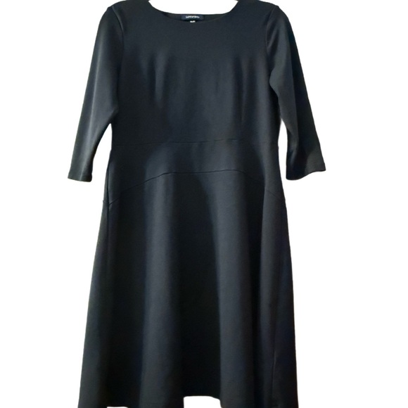 Lands' End Dresses & Skirts - Lands' End Classic Black Quarter Sleeve Dress Great Condition